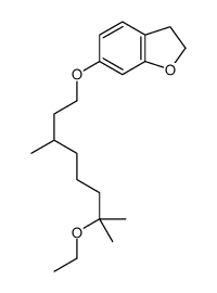 6-(7-ethoxy-3,7-dimethyloctoxy)-2,3-dihydro-1-benzofuran Structure