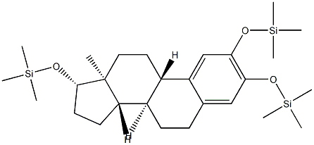 [Estra-1,3,5(10)-triene-2,3,17β-triyltri(oxy)]tris(trimethylsilane)结构式