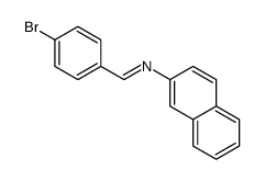 1-(4-bromophenyl)-N-naphthalen-2-ylmethanimine Structure