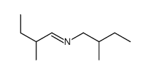 N-(2-Methylbutylidene)-2-methylbutane-1-amine Structure