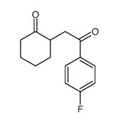2-[2-(4-fluorophenyl)-2-oxoethyl]cyclohexan-1-one Structure