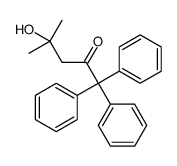4-hydroxy-4-methyl-1,1,1-triphenylpentan-2-one Structure