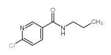 6-氯-n-丙基烟酰胺结构式