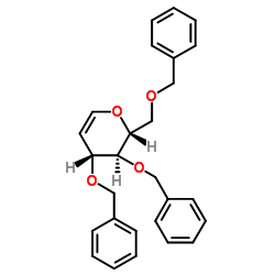 3,4,6-三苄氧基-D-葡萄烯糖结构式