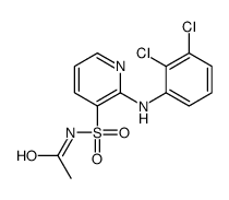 N-[2-(2,3-dichloroanilino)pyridin-3-yl]sulfonylacetamide结构式