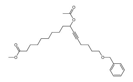 methyl 10-acetoxy-16-benzyloxy-11-hexadecynoate结构式