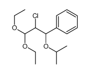 (2-chloro-3,3-diethoxy-1-propan-2-yloxypropyl)benzene结构式