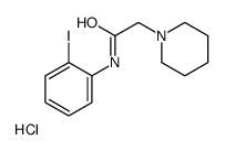 N-(2-iodophenyl)-2-piperidin-1-ylacetamide,hydrochloride Structure