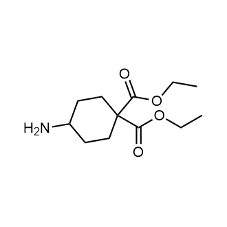 4-氨基环己烷-1,1-二羧酸二乙酯结构式