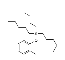 (2-methylphenoxy)-tripentylsilane Structure