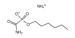Ammonium hexyl carbamoylphosphonate Structure
