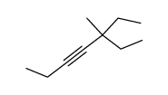 5-Ethyl-5-methyl-3-heptyne.结构式