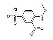 4-(methoxyamino)-3-nitrobenzenesulfonyl chloride Structure