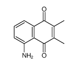 5-amino-2,3-dimethylnaphthalene-1,4-dione Structure