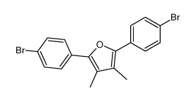 2,5-bis(4-bromophenyl)-3,4-dimethylfuran Structure