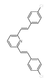 2,6-bis[2-(4-chlorophenyl)ethenyl]pyridine结构式