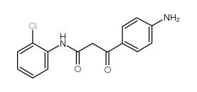 2-(4-氨基苯甲酰)-2-氯乙酰苯胺结构式