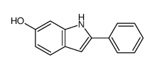 2-phenyl-1H-indol-6-ol结构式