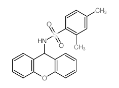 2,4-dimethyl-N-(9H-xanthen-9-yl)benzenesulfonamide结构式