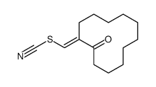 (2-oxocyclododecylidene)methyl thiocyanate Structure