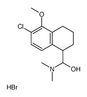 [(6-chloro-5-methoxy-1,2,3,4-tetrahydronaphthalen-1-yl)-hydroxymethyl]-dimethylazanium,bromide Structure