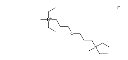 3-[3-[diethyl(methyl)azaniumyl]propoxy]propyl-diethyl-methylazanium,diiodide Structure