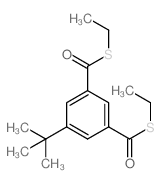 1,3-Benzenedicarbothioicacid, 5-(1,1-dimethylethyl)-, 1,3-diethyl ester Structure