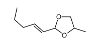 (E)-2-hexen-1-al propylene glycol acetal结构式