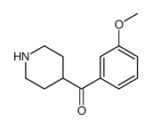 (3-methoxyphenyl)-piperidin-4-ylmethanone Structure