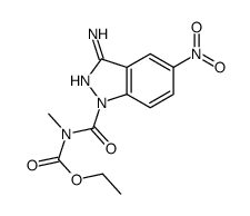 ethyl N-(3-amino-5-nitroindazole-1-carbonyl)-N-methylcarbamate结构式