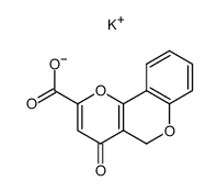 4-oxo-4H,5H-[1]benzopyrano[4,3-b]pyran-2-carboxylic acid potassium salt Structure