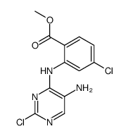 2-(5-amino-2-chloro-pyrimidin-4-ylamino)-4-chloro-benzoic acid methyl ester Structure