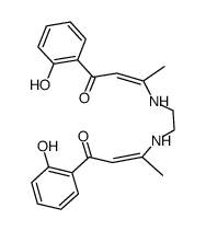 N,N'-bis[2-(2-hydroxybenzoyl)-1-methylvinylene]ethylenediamine结构式