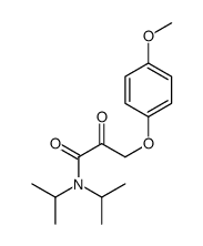3-(4-methoxyphenoxy)-2-oxo-N,N-di(propan-2-yl)propanamide结构式