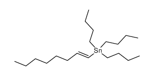 tri-n-butyl(trans-1-octenyl)tin Structure