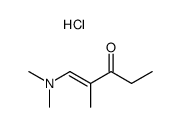 1-dimethylamino-2-methyl-pent-1-en-3-one, hydrochloride结构式