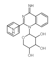 2-(4-amino-2-phenylimino-quinazolin-1-yl)oxane-3,4,5-triol结构式