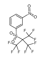 m-Nitrophenyl-perfluor-tert-butylsulfon结构式