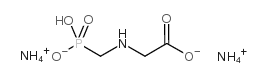 N-(Phosphonomethyl)glycine diammonium salt Structure