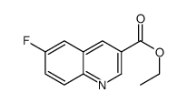 6-Fluoroquinoline-3-carboxylic acid ethyl ester Structure