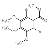 methyl 2,6-dibromo-3,4,5-trimethoxy-benzoate结构式