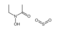 N-ethyl-N-hydroxyacetamide,sulfur dioxide Structure