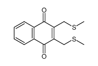 2,3-bis(methylthiomethyl)-1,4-naphthoquinone Structure