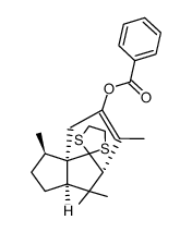 (3'R,3a'R,7'S,8a'R)-3',6',8',8'-tetramethyl-2',3',4',7',8',8a'-hexahydro-1'H-spiro[[1,3]dithiolane-2,9'-[3a,7]methanoazulen]-5'-yl benzoate Structure