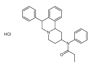 N-phenyl-N-(7-phenyl-2,3,4,6,7,11b-hexahydro-1H-benzo[a]quinolizin-2-yl)propanamide,hydrochloride Structure
