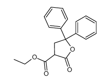3-Ethoxycarbonyl-4,5-dihydro-5,5-diphenyl-2(3H)-furanon结构式
