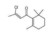 (Z)-3-chloro-1-(2,6,6-trimethylcyclohex-1-enyl)but-2-en-1-one Structure