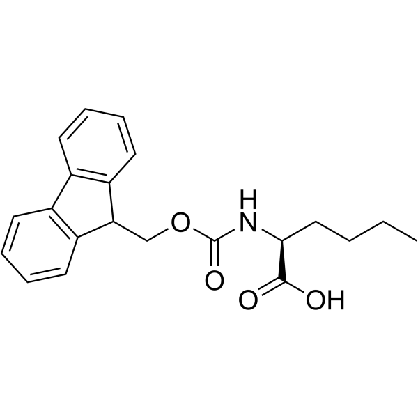N-Fmoc-L-正亮氨酸结构式