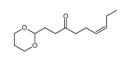 (Z)-1-(1,3-dioxan-2-yl)non-6-en-3-one结构式