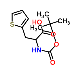 Boc-3-DL-Ala(2-噻吩基)-OH结构式